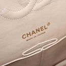 CHANEL Matelasse 25 Border Double Flap Chain Hand Cotton Red CC Auth 112984A-26