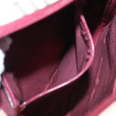 BURBERRY Nova Check Shoulder Bag Canvas Beige Red Auth 112999-22