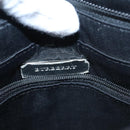 BURBERRY Nova Check Shoulder Bag Canvas Beige Black Auth 113000-11