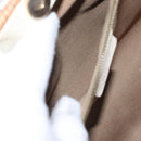 Salvatore Ferragamo Gancini Basket Bag Rattan Leather Brown gold Auth 113007-22