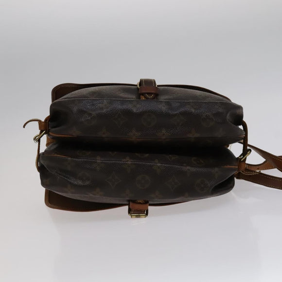 LOUIS VUITTON Monogram Saumur 30 Shoulder Bag M42256 LV Auth 113014