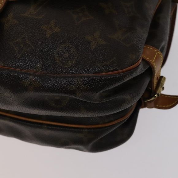LOUIS VUITTON Monogram Saumur 30 Shoulder Bag M42256 LV Auth 113014