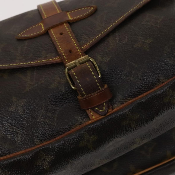 LOUIS VUITTON Monogram Saumur 30 Shoulder Bag M42256 LV Auth 113014