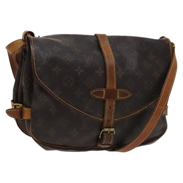 LOUIS VUITTON Monogram Saumur 30 Shoulder Bag M42256 LV Auth 113014