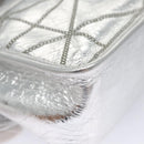 MCM Chain Shoulder Bag Leather Silver Auth 113036-11