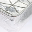 MCM Chain Shoulder Bag Leather Silver Auth 113036-12