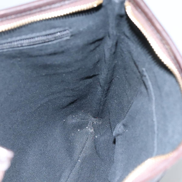 BURBERRY Nova Check Shoulder Bag PVC Leather Beige Auth 113037