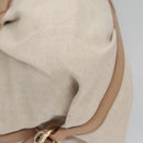 BVLGARI Chandra Shoulder Bag Canvas Beige Auth 113047-16