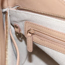 BVLGARI Chandra Shoulder Bag Canvas Beige Auth 113047-21