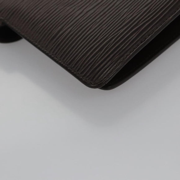 LOUIS VUITTON Epi Agenda MM Day Planner Cover Mocha R2004D LV Auth 113051