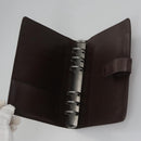 LOUIS VUITTON Epi Agenda MM Day Planner Cover Mocha R2004D LV Auth 113051-8