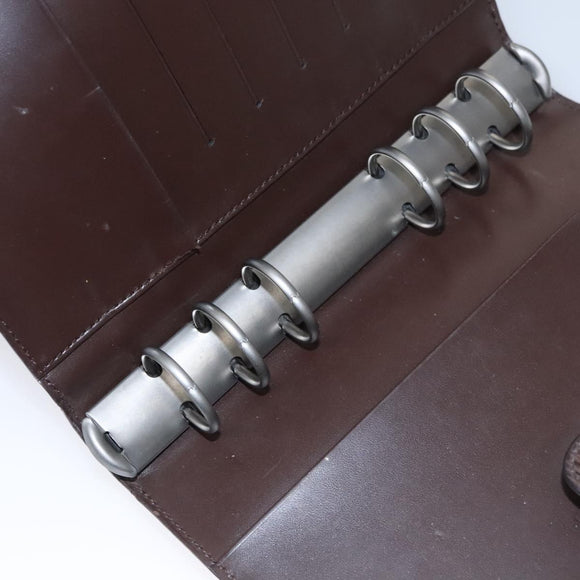 LOUIS VUITTON Epi Agenda MM Day Planner Cover Mocha R2004D LV Auth 113051