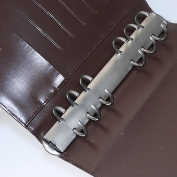LOUIS VUITTON Epi Agenda MM Day Planner Cover Mocha R2004D LV Auth 113051