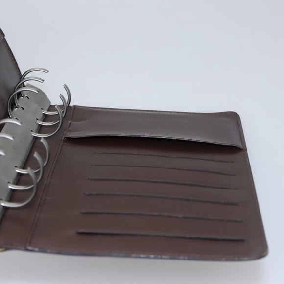 LOUIS VUITTON Epi Agenda MM Day Planner Cover Mocha R2004D LV Auth 113051