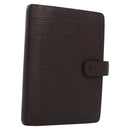 LOUIS VUITTON Epi Agenda MM Day Planner Cover Mocha R2004D LV Auth 113051-1