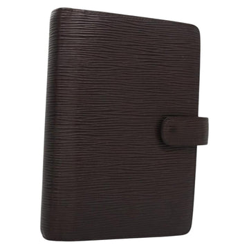 LOUIS VUITTON Epi Agenda MM Day Planner Cover Mocha R2004D LV Auth 113051