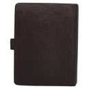 LOUIS VUITTON Epi Agenda MM Day Planner Cover Mocha R2004D LV Auth 113051-2