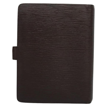 LOUIS VUITTON Epi Agenda MM Day Planner Cover Mocha R2004D LV Auth 113051 - 0