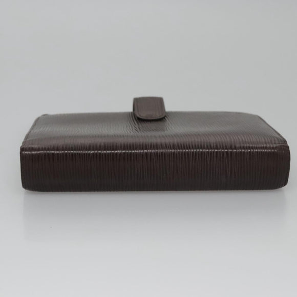 LOUIS VUITTON Epi Agenda MM Day Planner Cover Mocha R2004D LV Auth 113051