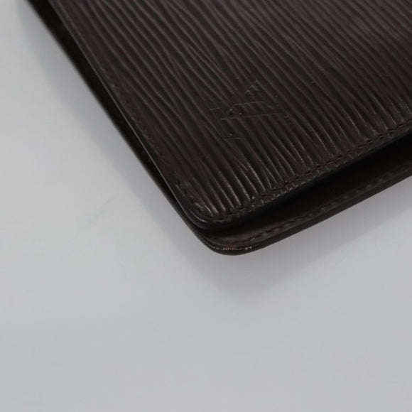 LOUIS VUITTON Epi Agenda MM Day Planner Cover Mocha R2004D LV Auth 113051