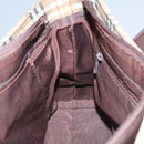 BURBERRY Nova Check Hand Bag Canvas Beige Auth 113053-19