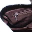 BURBERRY Nova Check Hand Bag Canvas Beige Auth 113053-21