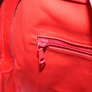 CELINE Hand Bag Patent leather Red Gold Auth 113064-24