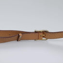 CELINE Macadam Canvas Shoulder Bag PVC Leather Brown Gold Auth 113071-9
