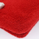 BURBERRY Chain Shoulder Bag pile Red Auth 113077V-15