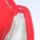 BURBERRY Chain Shoulder Bag pile Red Auth 113077V-19