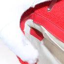 BURBERRY Chain Shoulder Bag pile Red Auth 113077V-20