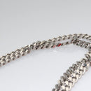 BURBERRY Chain Shoulder Bag pile Red Auth 113077V-8