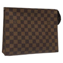 LOUIS VUITTON Damier Ebene Poche Toilette 26 Pouch N47543 LV Auth 113078-1