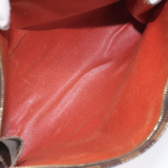 LOUIS VUITTON Damier Ebene Poche Toilette 26 Pouch N47543 LV Auth 113078