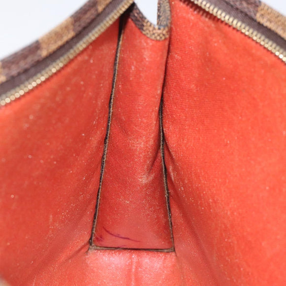 LOUIS VUITTON Damier Ebene Poche Toilette 26 Pouch N47543 LV Auth 113078