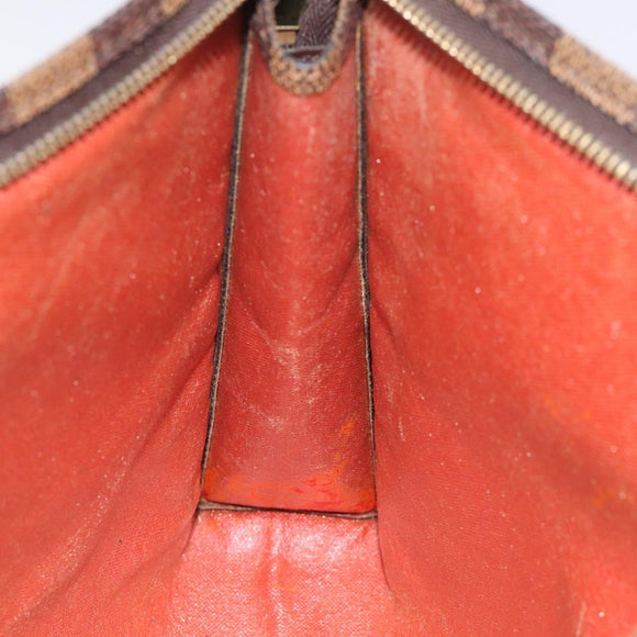 LOUIS VUITTON Damier Ebene Poche Toilette 26 Pouch N47543 LV Auth 113078