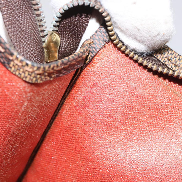 LOUIS VUITTON Damier Ebene Poche Toilette 26 Pouch N47543 LV Auth 113078