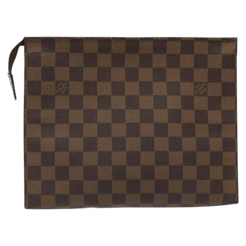 LOUIS VUITTON Damier Ebene Poche Toilette 26 Pouch N47543 LV Auth 113078 - 0