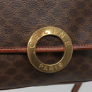 CELINE Macadam Canvas Shoulder Bag PVC Brown Gold Auth 113084-17