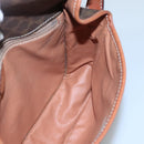 CELINE Macadam Canvas Shoulder Bag PVC Brown Gold Auth 113084-18