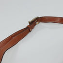 CELINE Macadam Canvas Shoulder Bag PVC Brown Gold Auth 113084-8