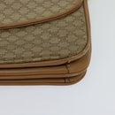 CELINE Macadam Canvas Shoulder Bag PVC Leather Beige Auth 113087-14