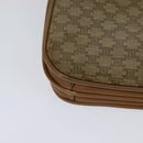 CELINE Macadam Canvas Shoulder Bag PVC Leather Beige Auth 113087-15