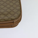 CELINE Macadam Canvas Shoulder Bag PVC Leather Beige Auth 113087-16