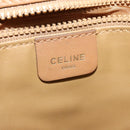 CELINE Macadam Canvas Shoulder Bag PVC Leather Beige Auth 113087-18