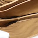 CELINE Macadam Canvas Shoulder Bag PVC Leather Beige Auth 113087-23