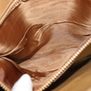 CELINE Macadam Canvas Shoulder Bag PVC Leather Beige Auth 113087-12