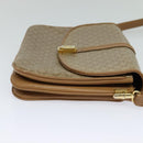 CELINE Macadam Canvas Shoulder Bag PVC Leather Beige Auth 113087-4