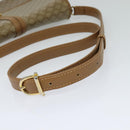 CELINE Macadam Canvas Shoulder Bag PVC Leather Beige Auth 113087-7