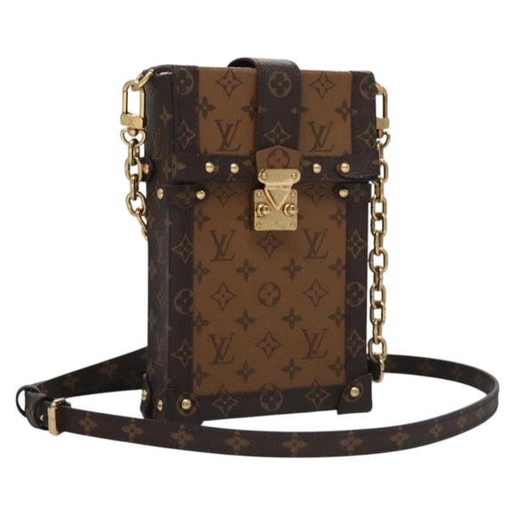 LOUIS VUITTON Reverse Pochette Trunk Vertical Shoulder Bag M67873 Auth 113104SAM